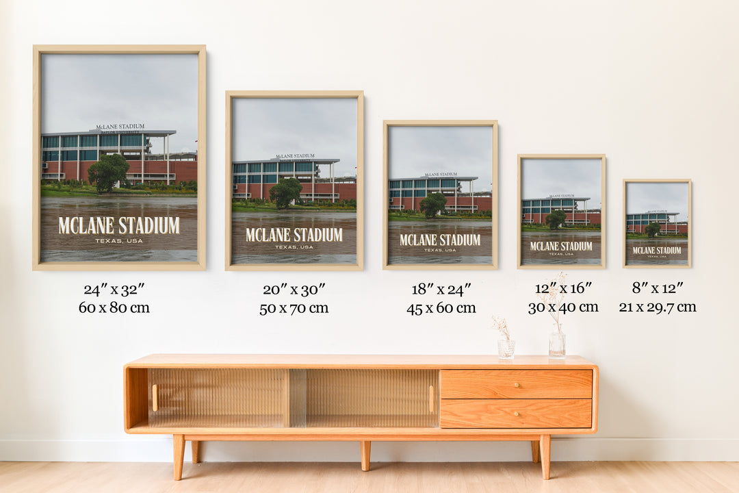 McLane Stadium Football Wall Art