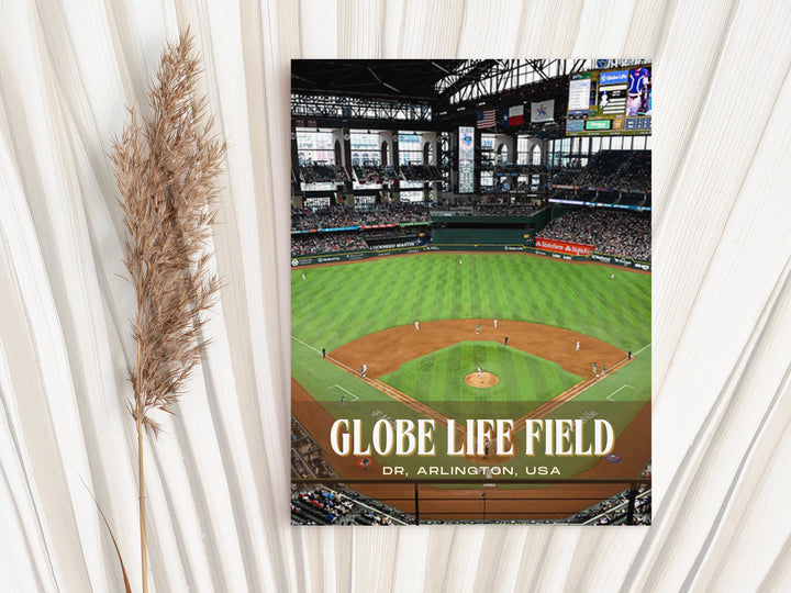 Globe Life Field Stadium Baseball Wall Art