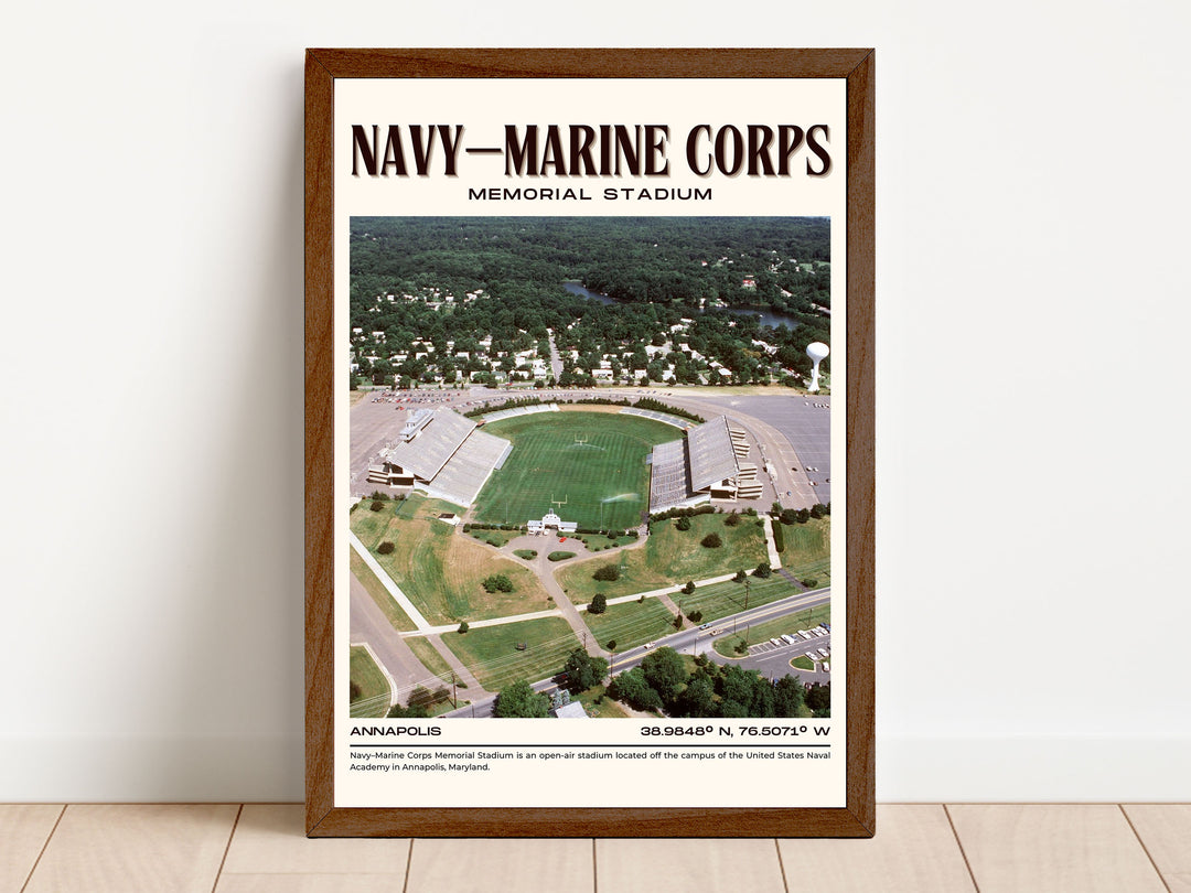 Navy–Marine Corps Memorial Stadium Football Retro Wall Art