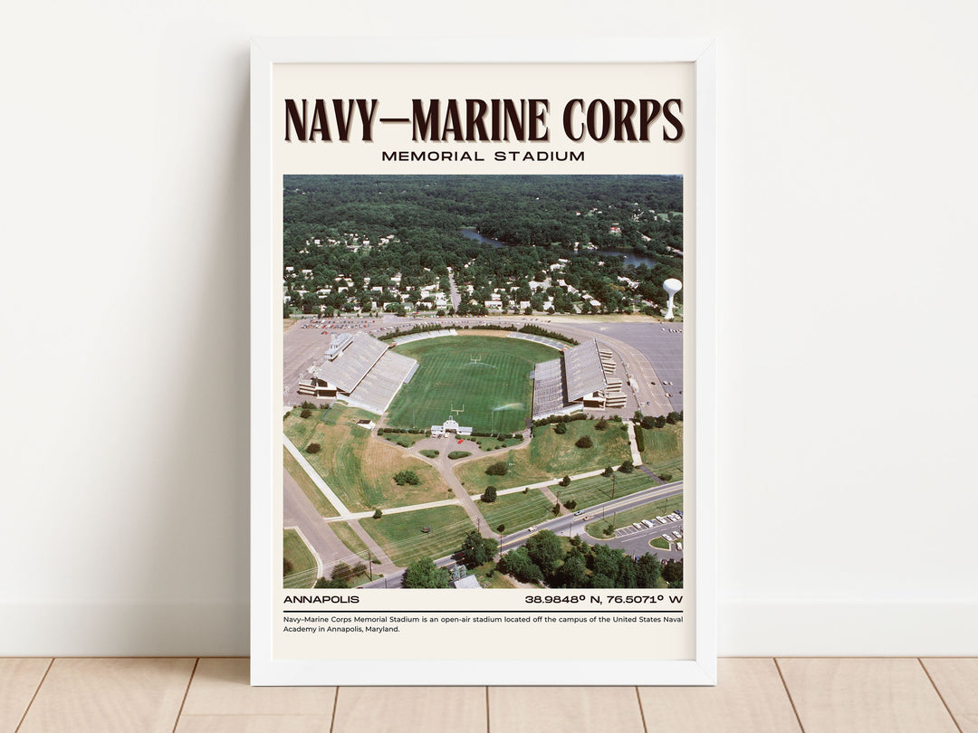 Navy–Marine Corps Memorial Stadium Football Retro Wall Art