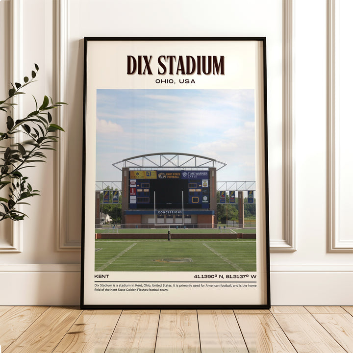 Dix Stadium Football Retro Wall Art