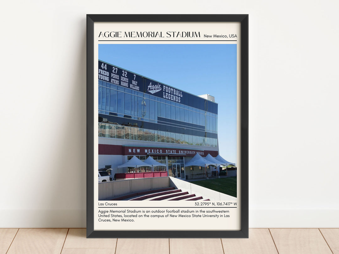 Aggie Memorial Stadium  Football Minimal Wall Art