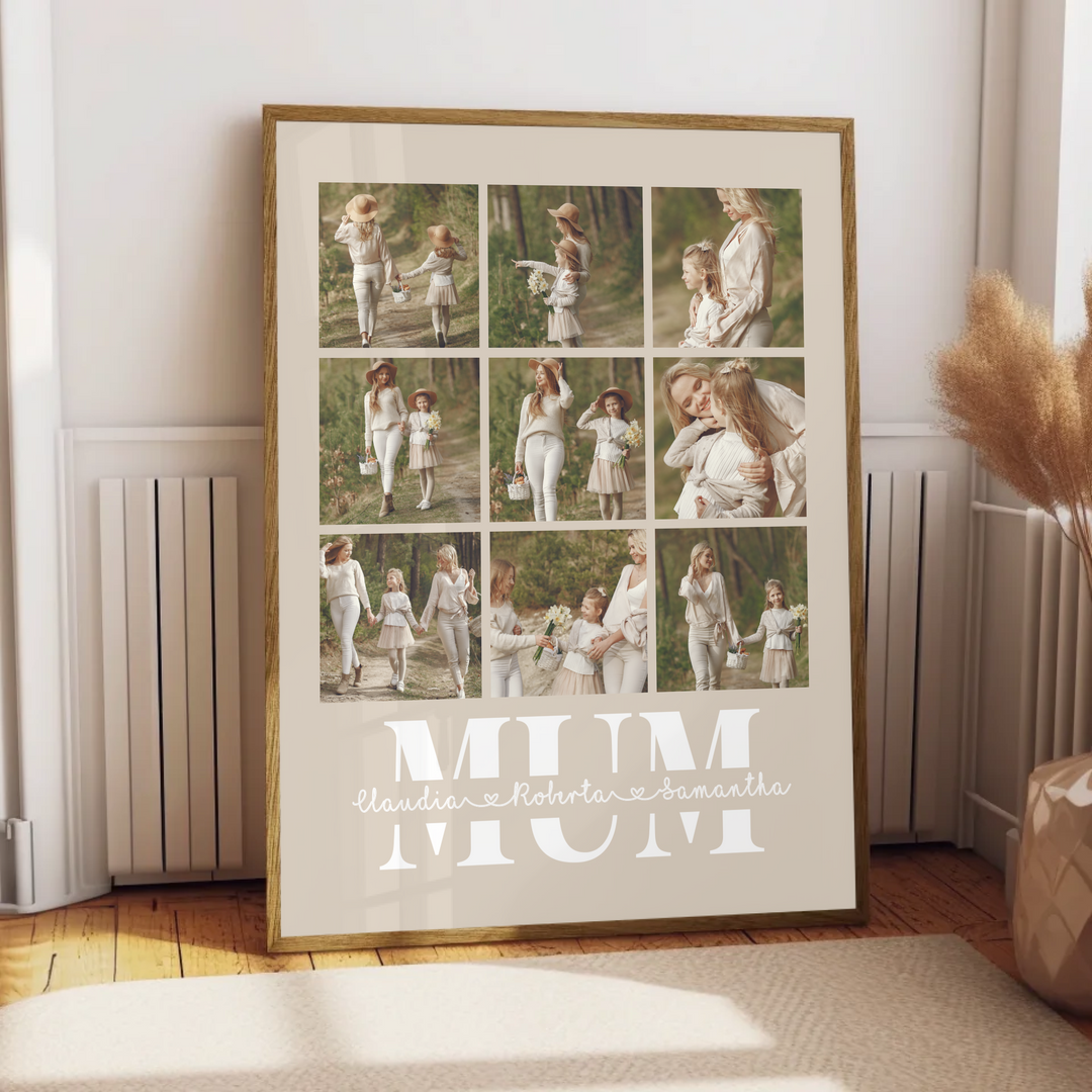 Personalized Picture Frame, Gifts For Mother, Custom Photo Collage,  Gift For Mom, Mothers Day Gift TW138. AS