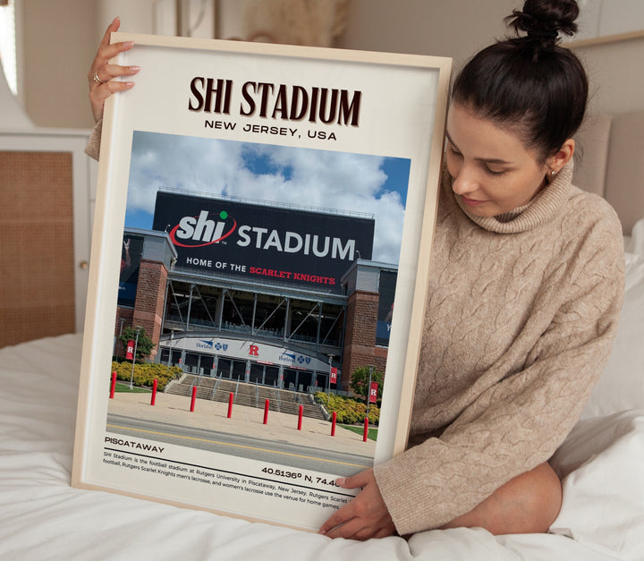 SHI Stadium Football Retro Wall Art