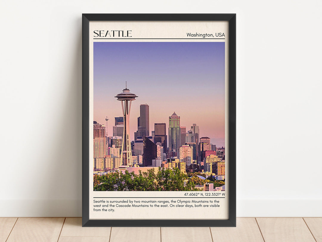 Seattle Wall Art, Washington, USA