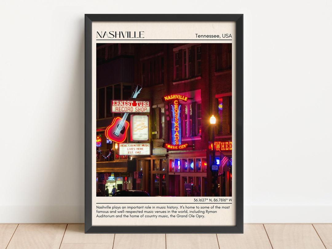 Nashville Wall Art, Tennessee, USA