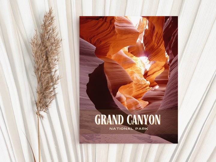 Grand Canyon National Park Retro Wall Art, Arizona, USA