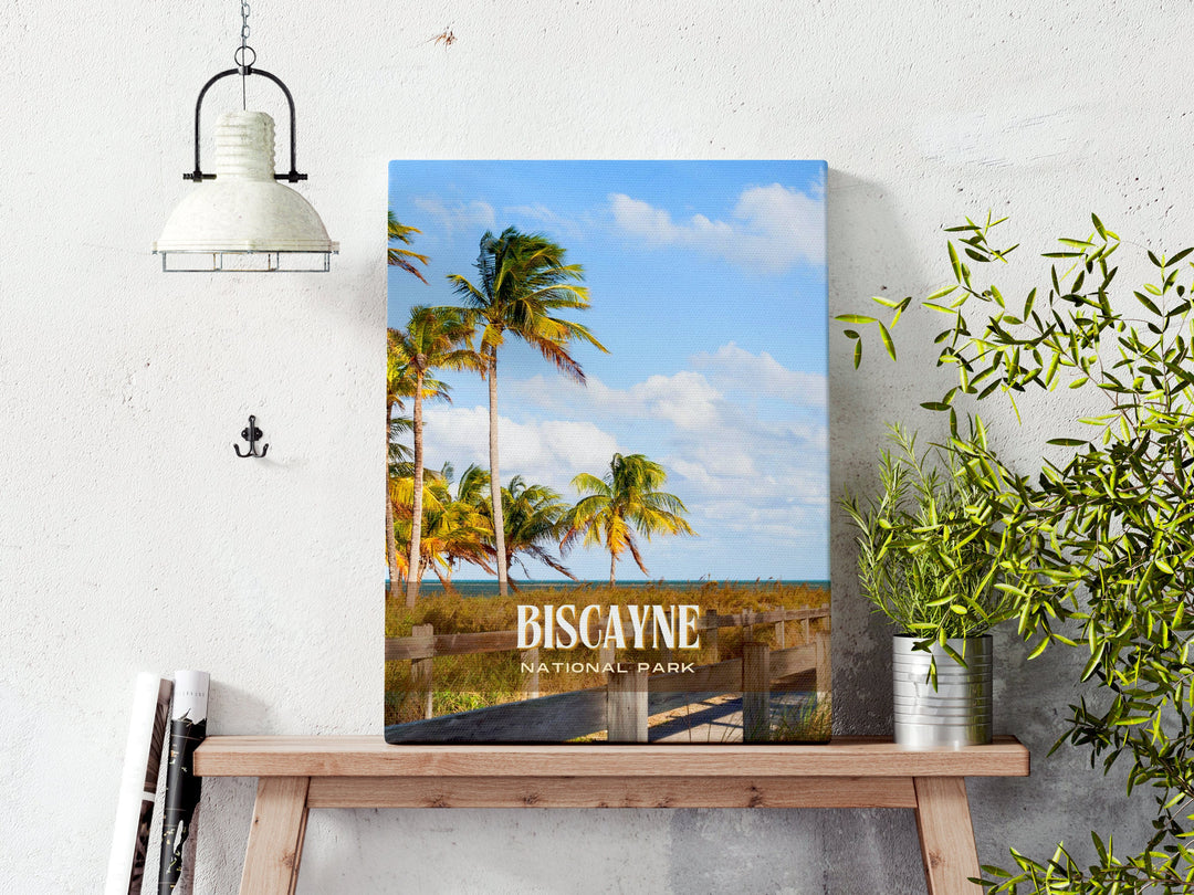 Biscayne National Park Retro Wall Art, Florida, USA