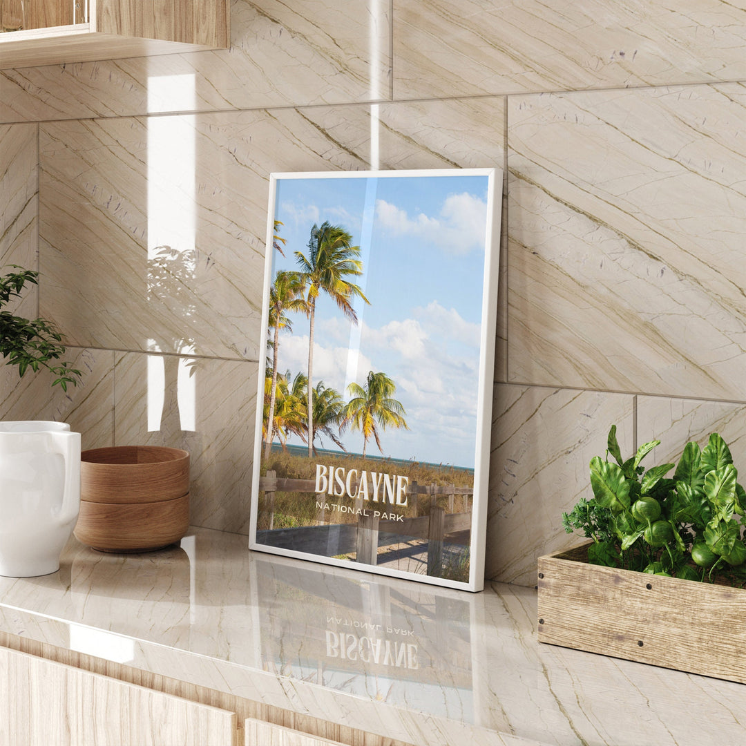 Biscayne National Park Retro Wall Art, Florida, USA