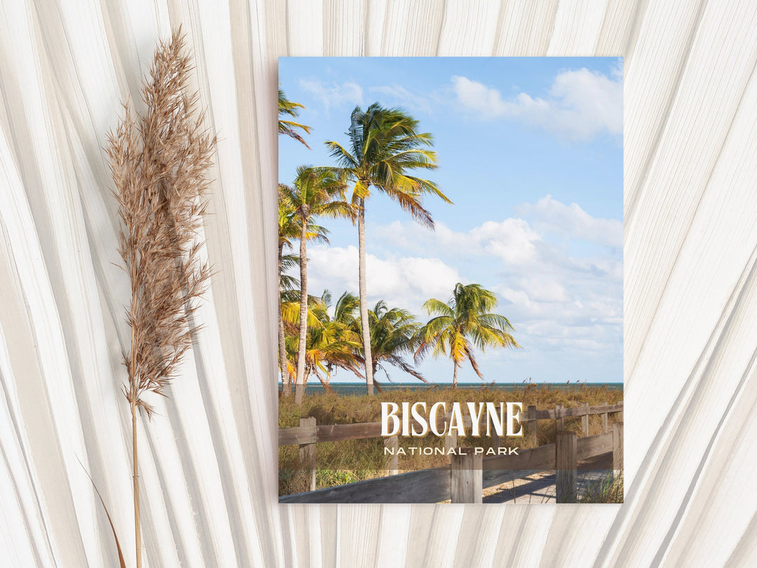 Biscayne National Park Retro Wall Art, Florida, USA