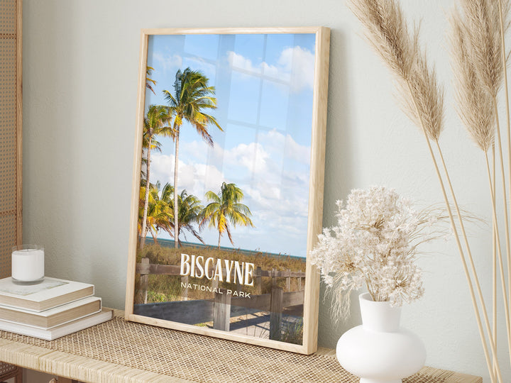 Biscayne National Park Retro Wall Art, Florida, USA