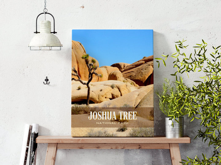 Joshua Tree National Park Retro Wall Art, California, USA