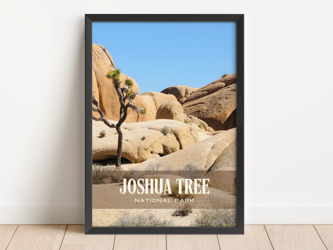 Joshua Tree National Park Retro Wall Art, California, USA
