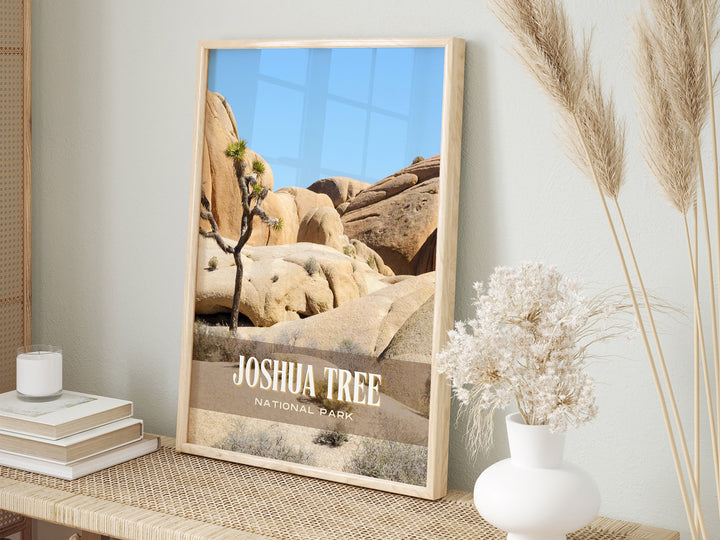 Joshua Tree National Park Retro Wall Art, California, USA