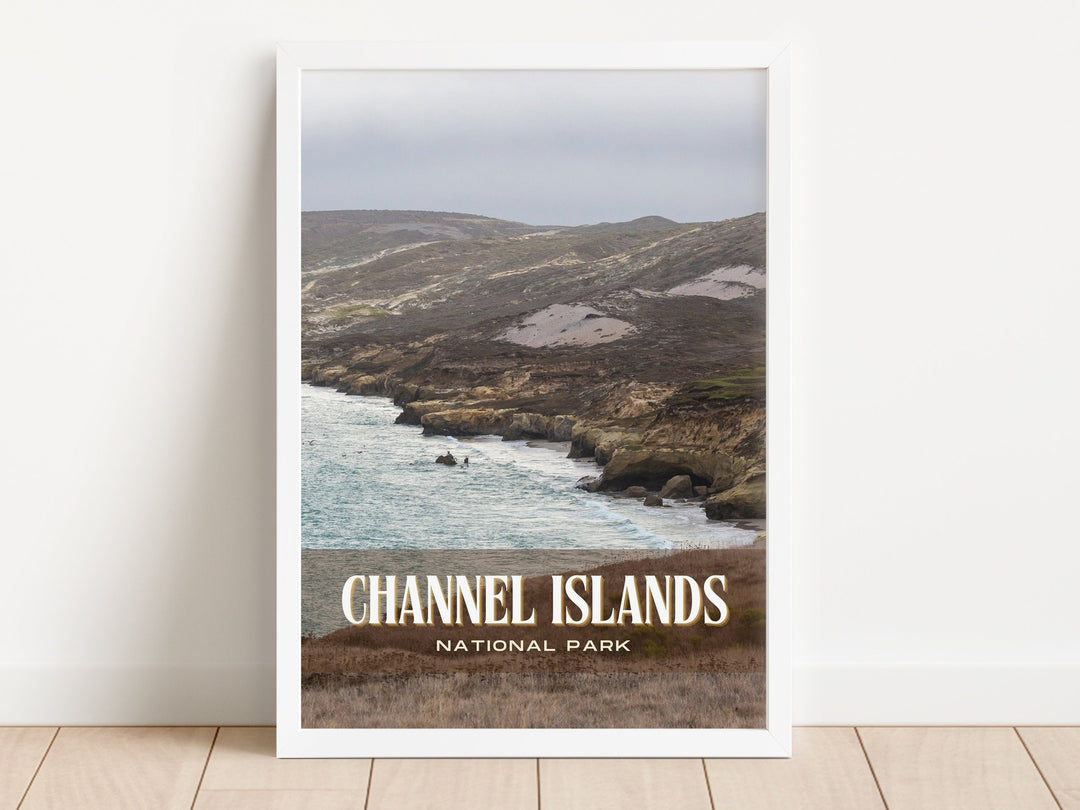 Channel Islands Retro Wall Art, California, USA