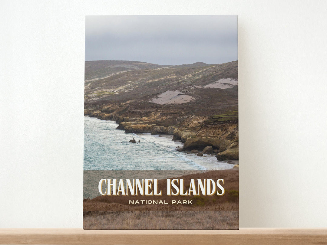 Channel Islands Retro Wall Art, California, USA