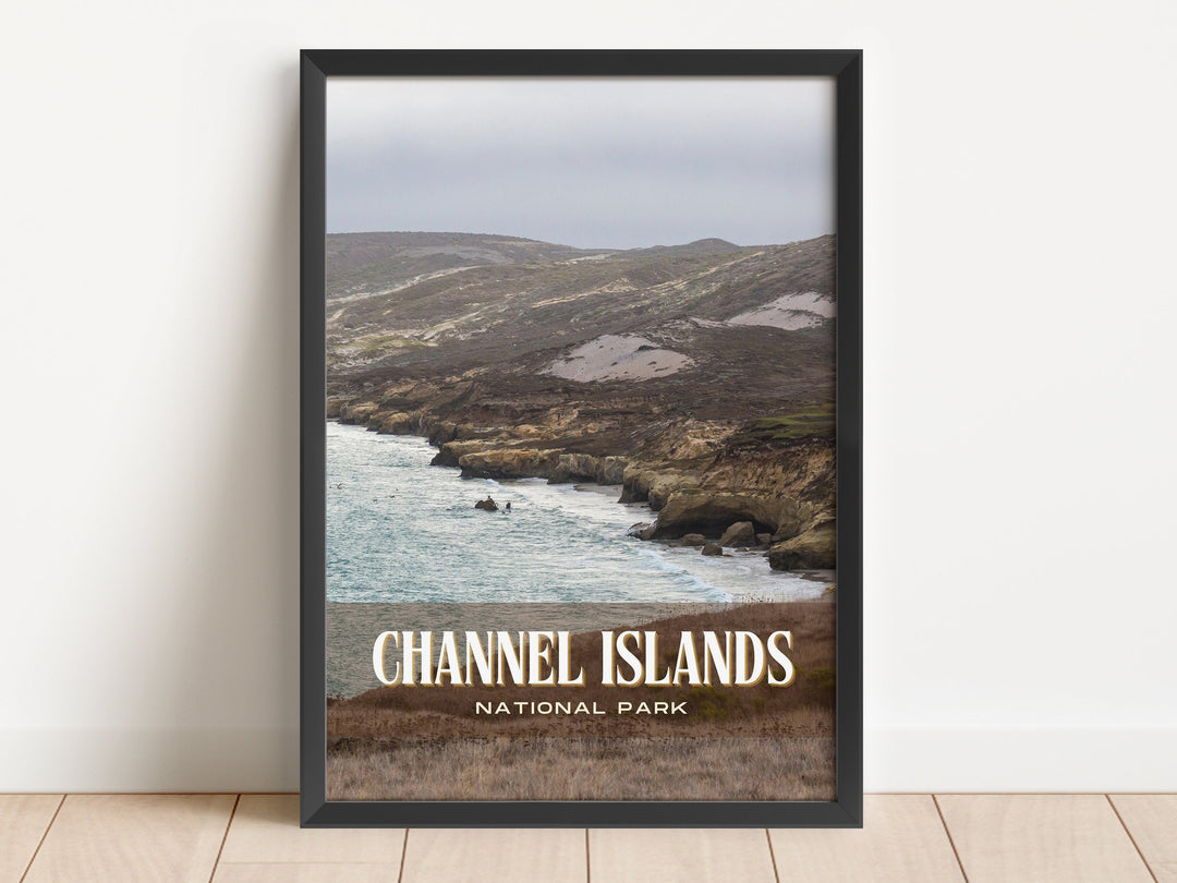 Channel Islands Retro Wall Art, California, USA