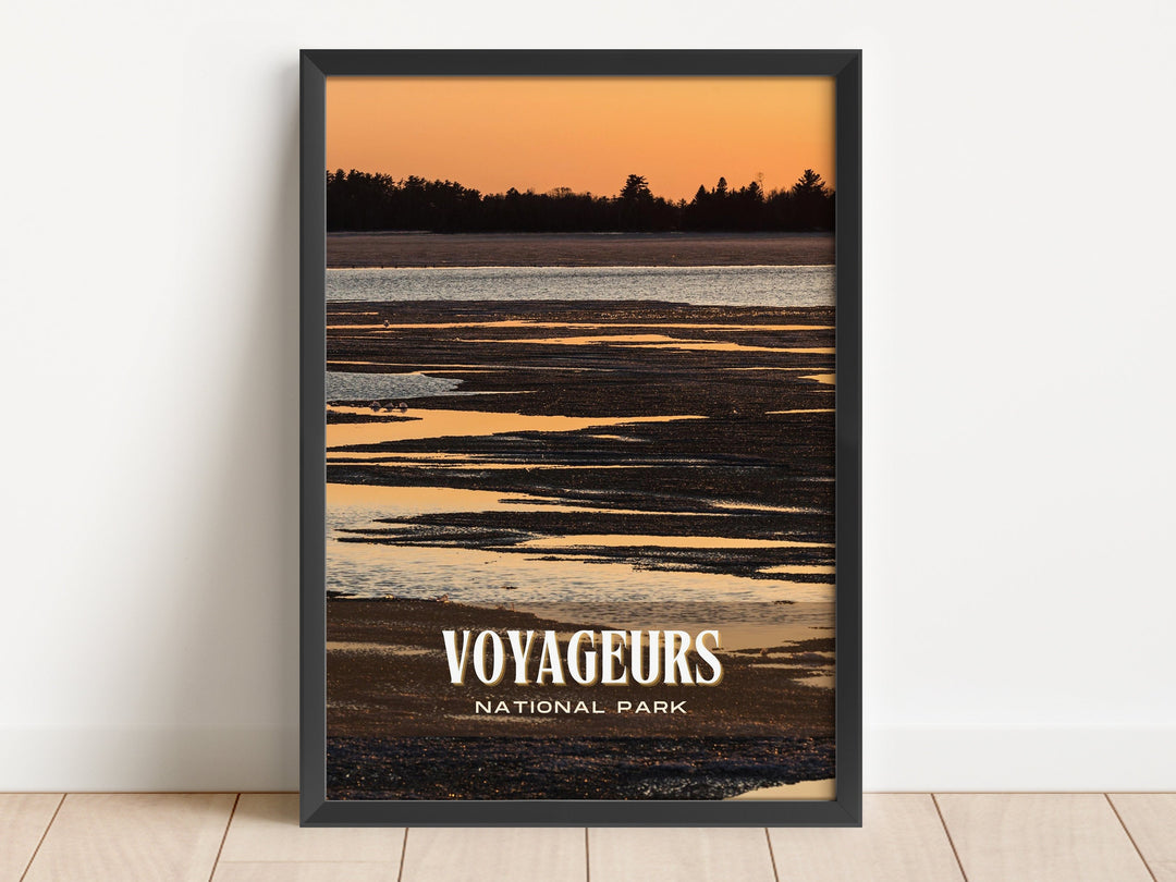 Voyageurs National Park Retro Wall Art, Minnesota, USA