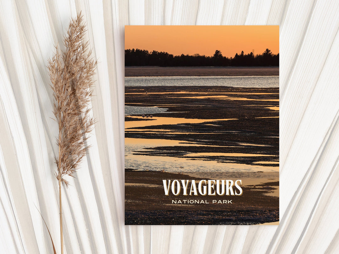 Voyageurs National Park Retro Wall Art, Minnesota, USA