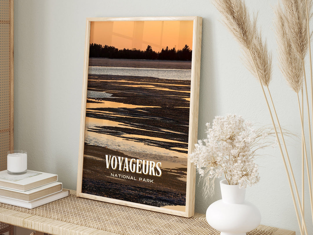 Voyageurs National Park Retro Wall Art, Minnesota, USA