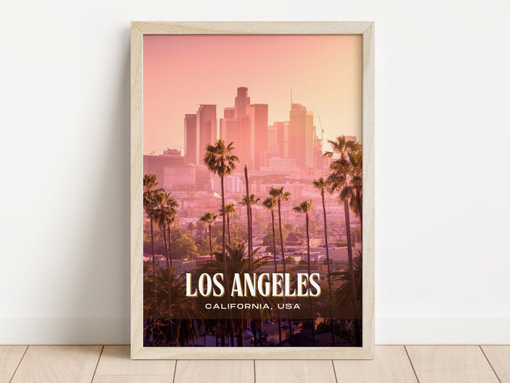 Los Angeles Retro Wall Art, California, USA