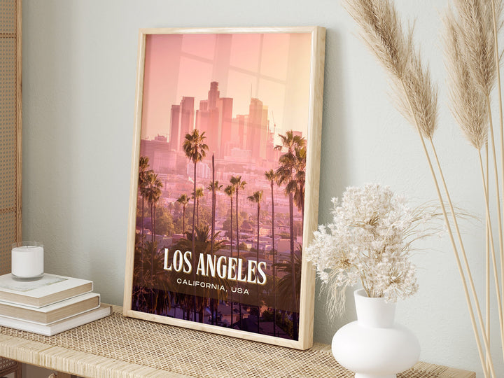 Los Angeles Retro Wall Art, California, USA