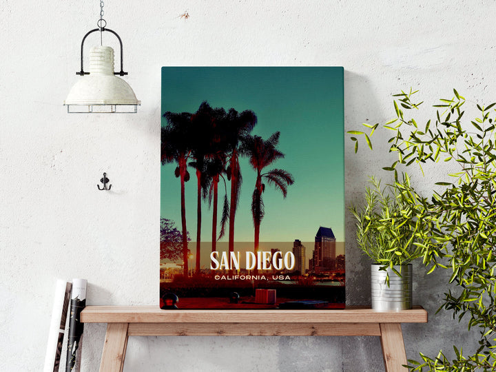 San Diego Retro Wall Art, California, USA