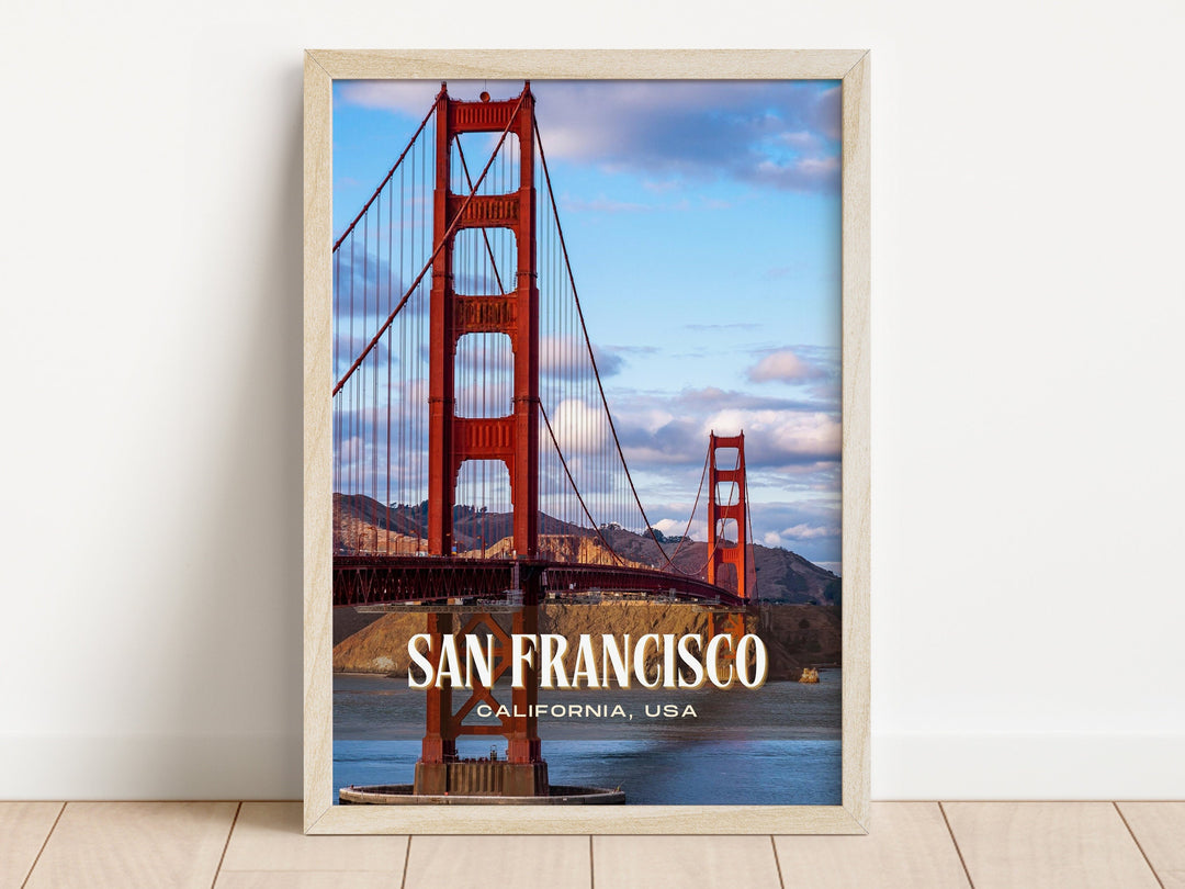 San Francisco Retro Wall Art, California, USA