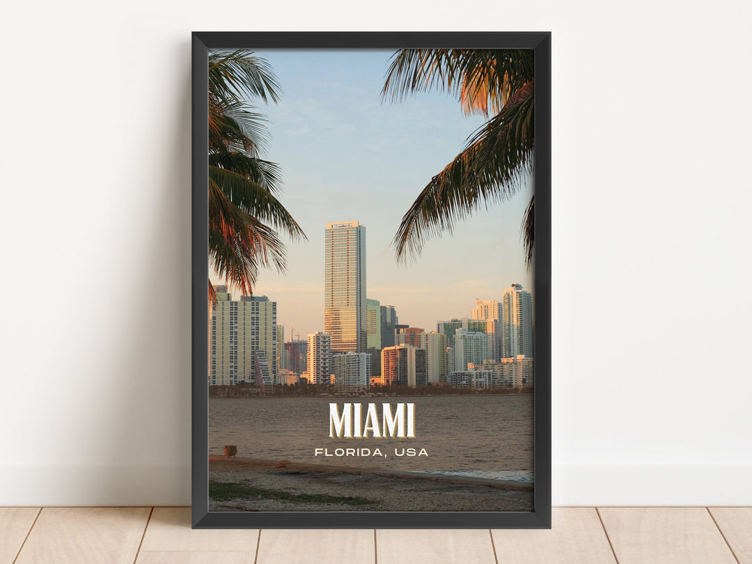 Miami Retro Wall Art, Florida, USA