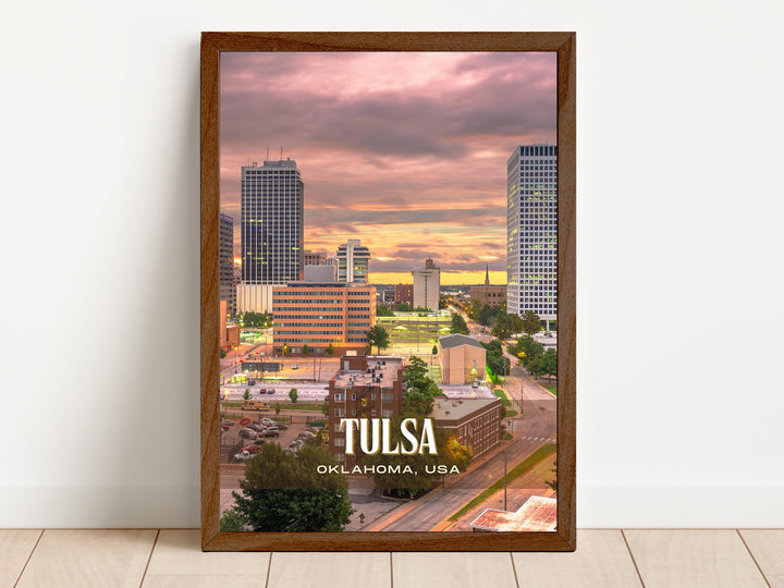 Tulsa Retro Wall Art, Oklahoma, USA