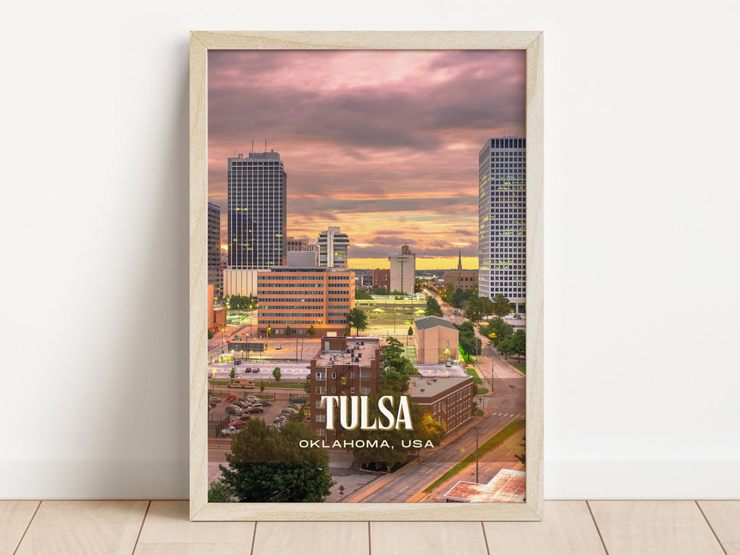 Tulsa Retro Wall Art, Oklahoma, USA