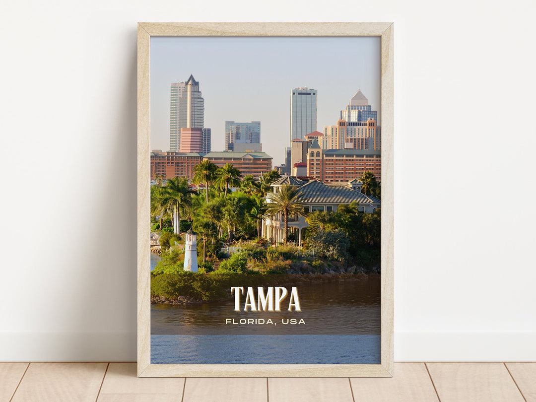 Tampa Retro Wall Art, Florida, USA