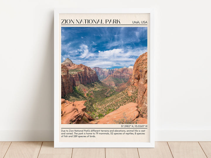 Zion National Park Wall Art, Utah, USA