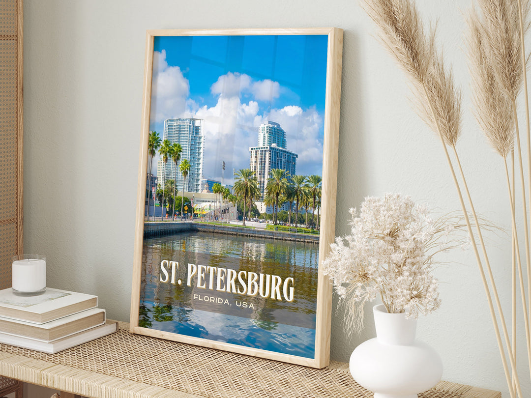 St. Petersburg Retro Wall Art, Florida, USA