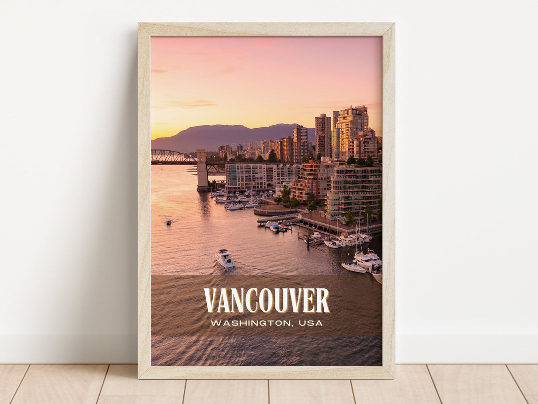 Vancouver Retro Wall Art, Washington, USA