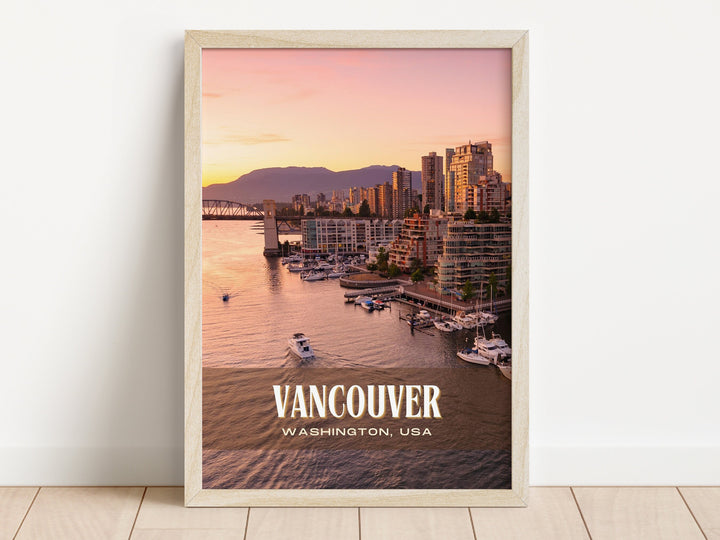 Vancouver Retro Wall Art, Washington, USA