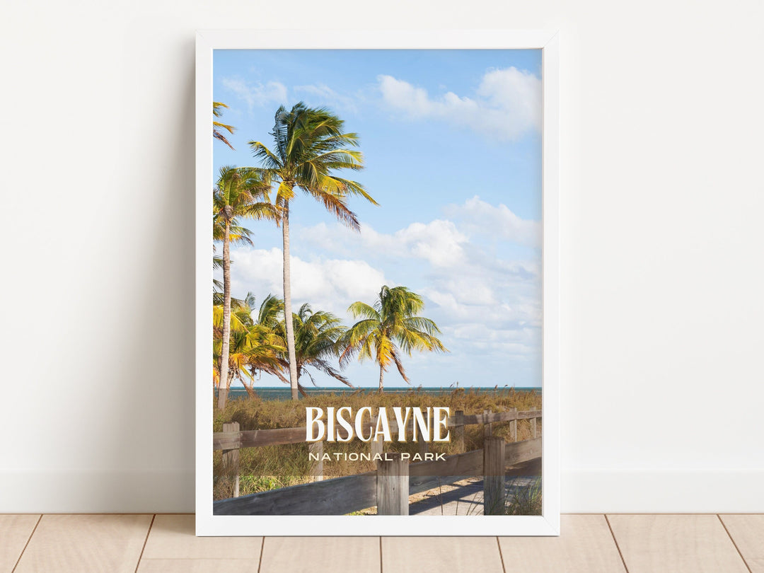 Biscayne National Park Retro Wall Art, Florida, USA