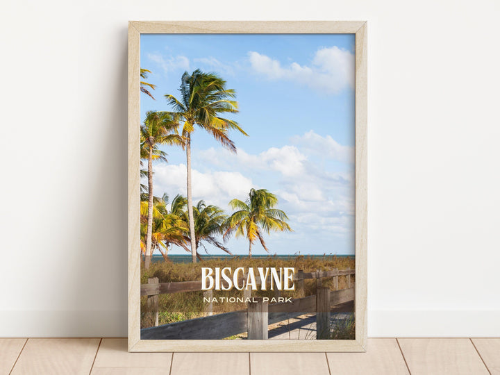 Biscayne National Park Retro Wall Art, Florida, USA