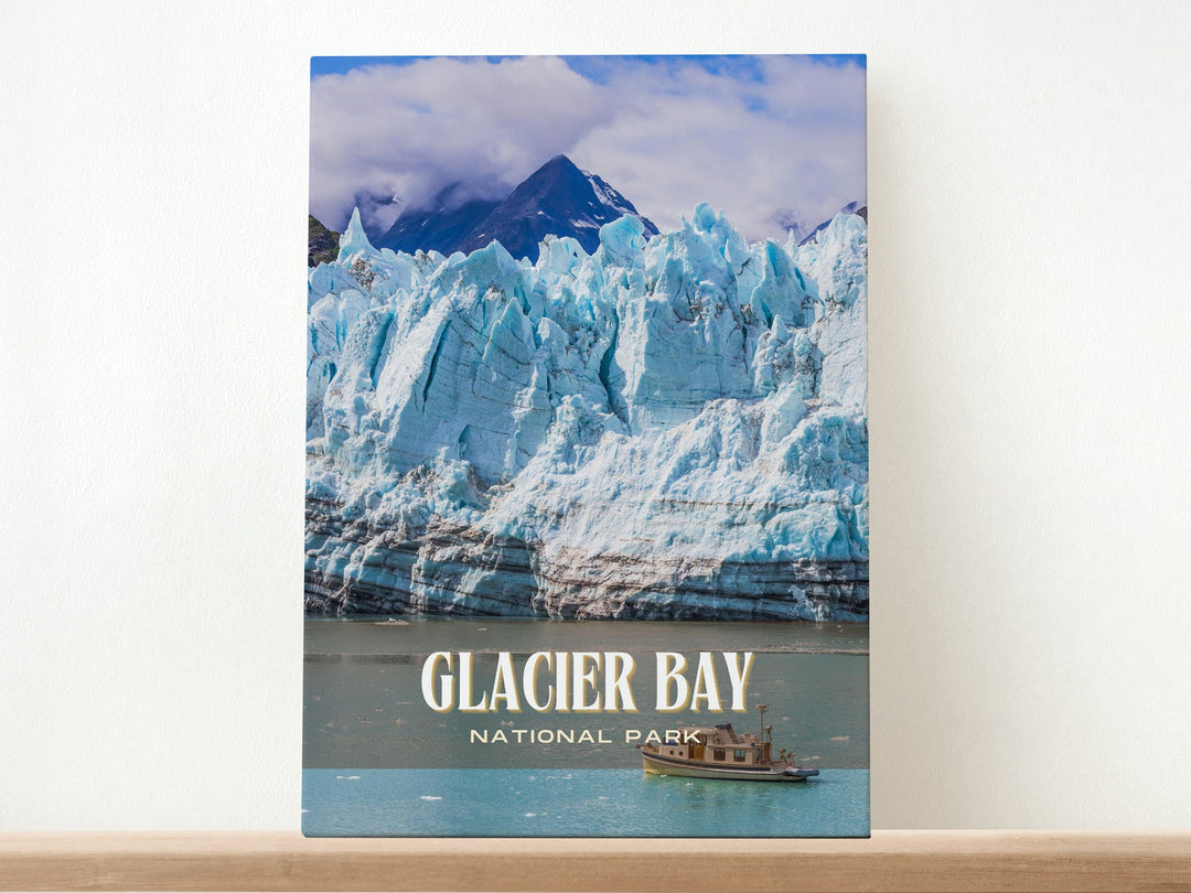 Glacier Bay National Park Retro Wall Art, Alaska, USA