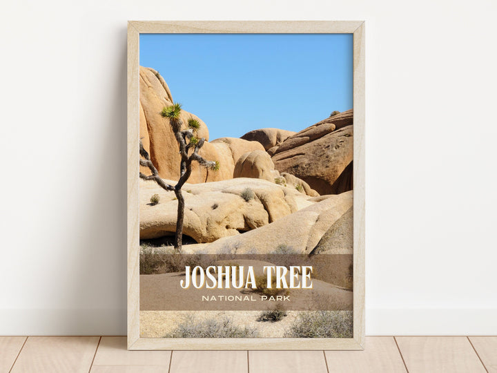 Joshua Tree National Park Retro Wall Art, California, USA