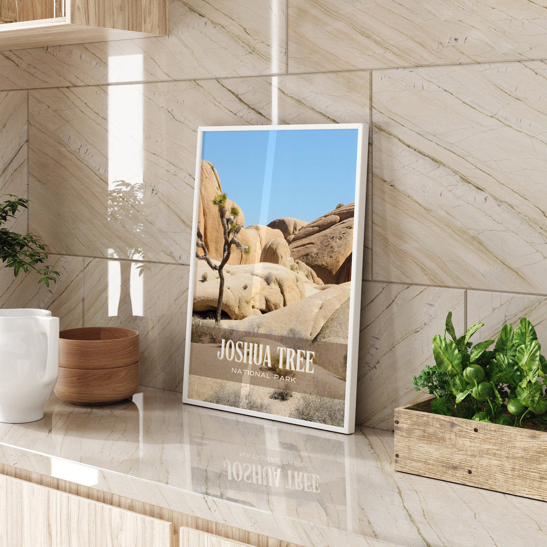Joshua Tree National Park Retro Wall Art, California, USA