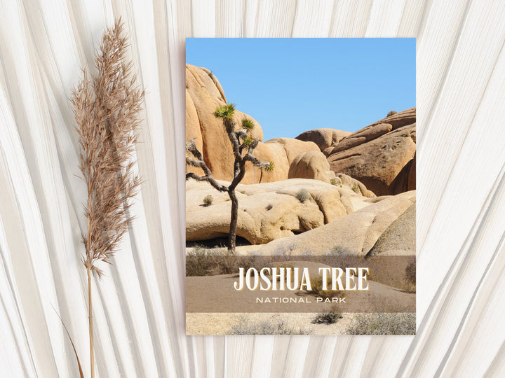 Joshua Tree National Park Retro Wall Art, California, USA