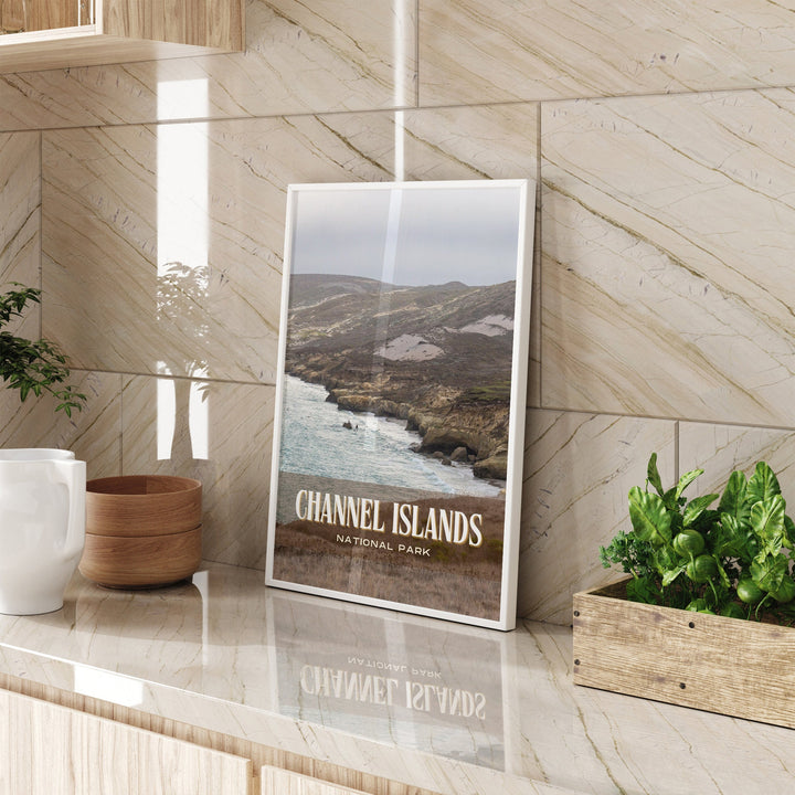 Channel Islands Retro Wall Art, California, USA