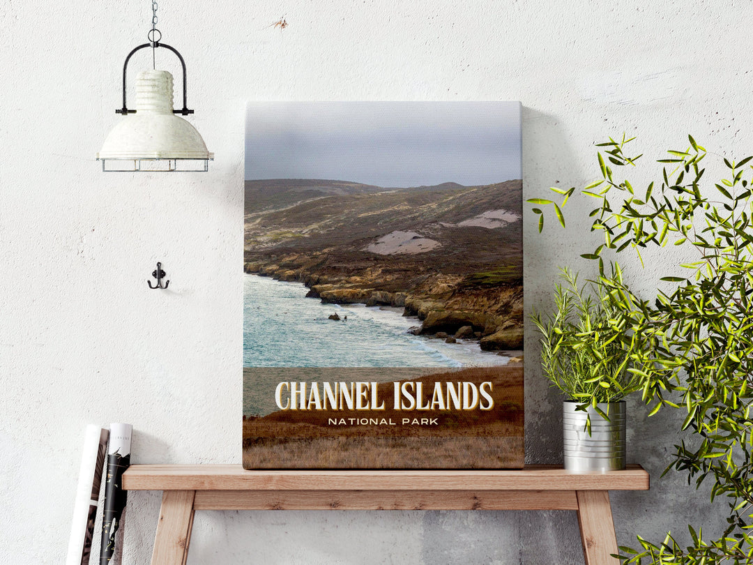 Channel Islands Retro Wall Art, California, USA