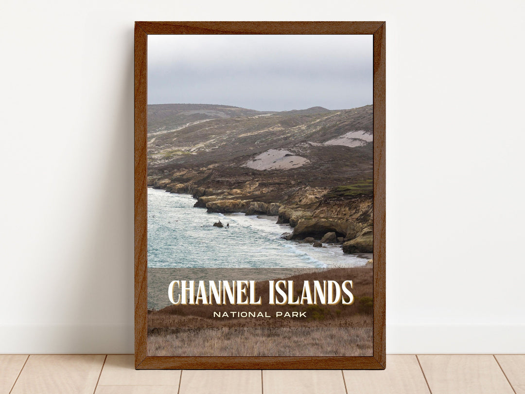 Channel Islands Retro Wall Art, California, USA
