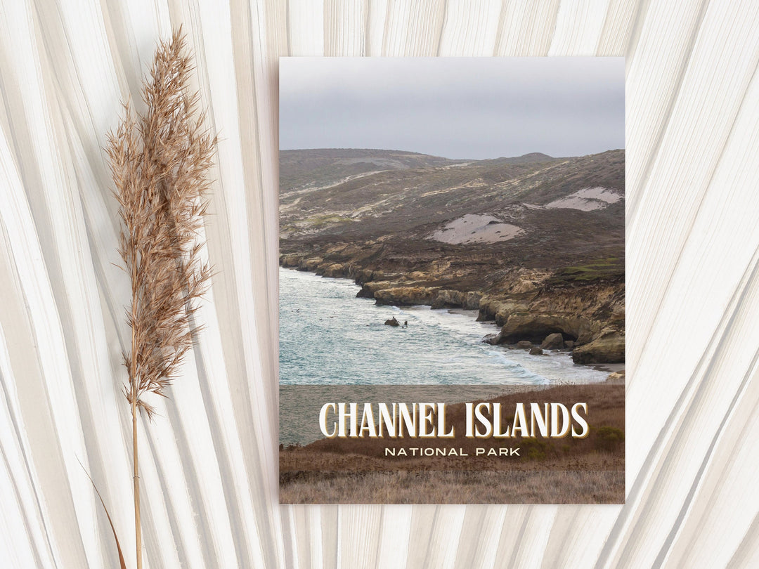 Channel Islands Retro Wall Art, California, USA
