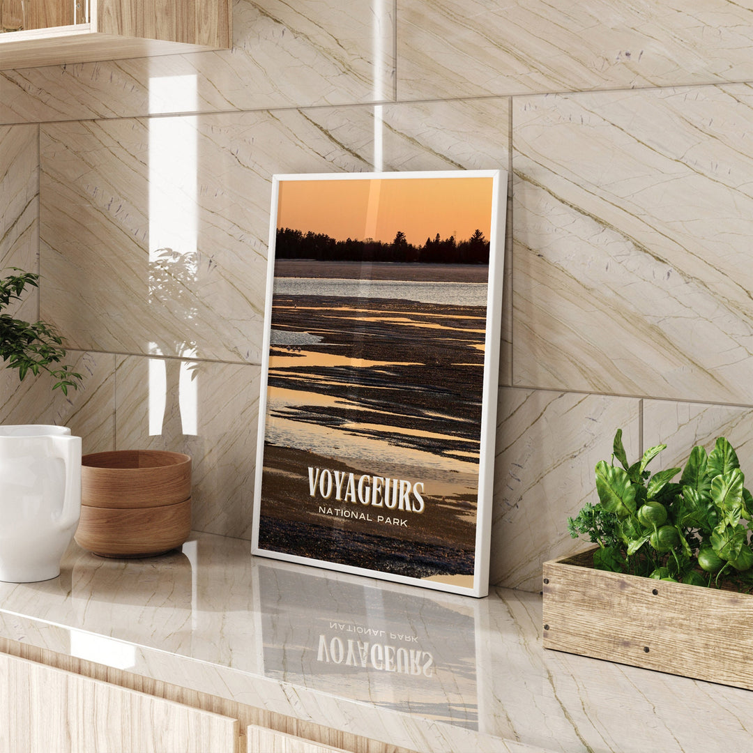 Voyageurs National Park Retro Wall Art, Minnesota, USA