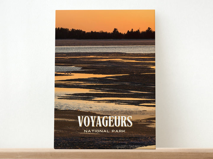 Voyageurs National Park Retro Wall Art, Minnesota, USA