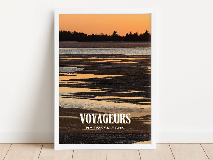 Voyageurs National Park Retro Wall Art, Minnesota, USA