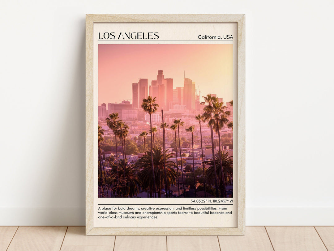 Los Angeles Minimal Wall Art, California, USA
